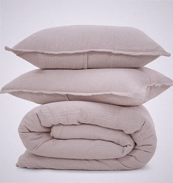NEW $574 Pom Pom at Home Waverly Cotton Duvet Cover Shams Set King Blush