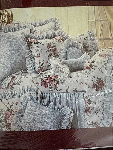 NEW NWT Waverly TWIN SET Belle Rive III Sheet Set Case Floral Luxury Percale