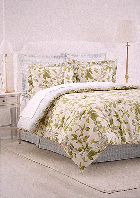NIP Waverly Magnolia Tree Floral King Comforter Set 4 Pc