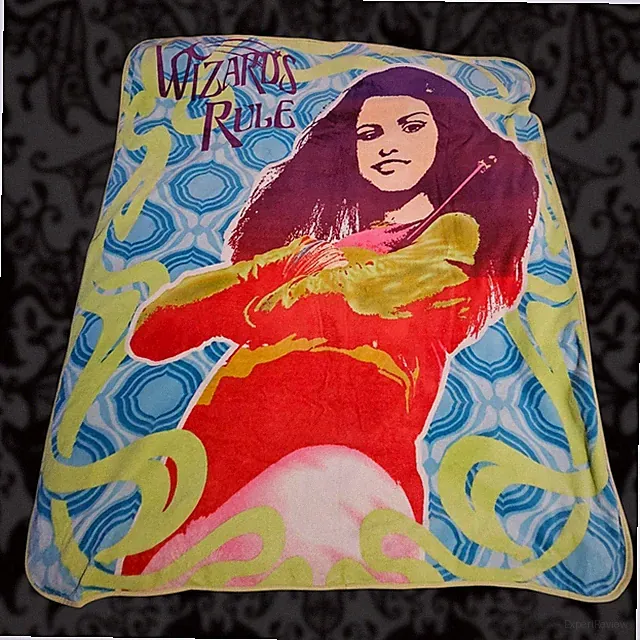 Rare VTG Selena Gomez Wizards Of Waverly Place Wizards Rule Fleece Throw Blanket