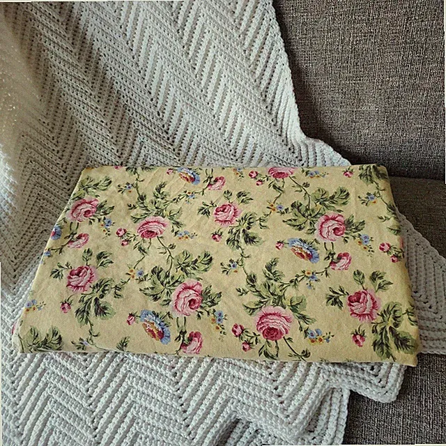 Vintage Waverly Garden Room Rose Queen Flat Sheet.