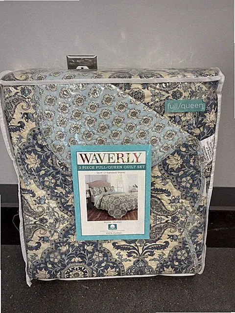 Waverly 3 Piece Full/Queen Quilt Set Blythe - Bluebell