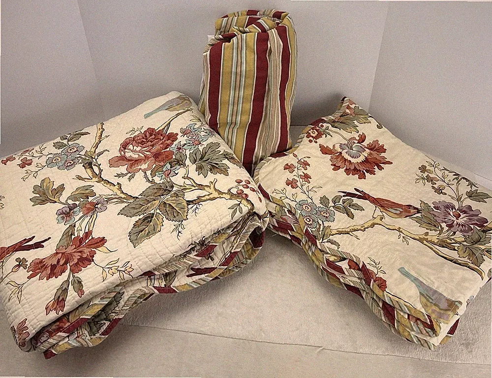 Waverly Charleston Chirp Daybed 6 Piece Set W Quilt 4 Pillow Shams & Bed Skirt