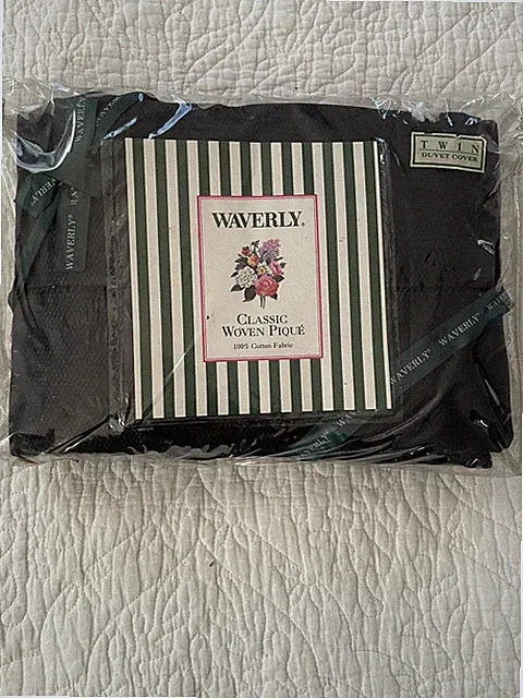 Waverly Classic Woven Pique 100% Cotton Duvet Cover - Twin