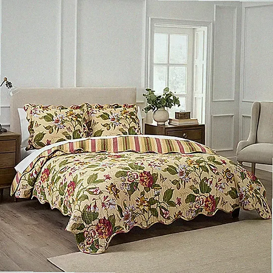 Waverly Laurel Spring 3-pc. Quilt Set Full/Queen