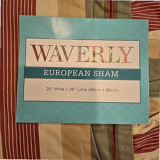 Waverly Laurel Springs Parchment Euro Pillow Sham NEW