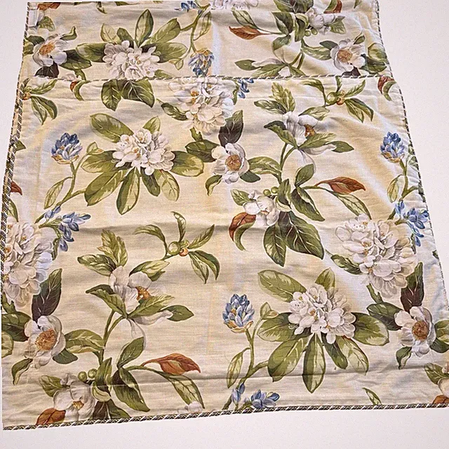 Waverly Live Artfully Linen Blend Garden Blossom 2 STANDARD Pillow Shams READ #